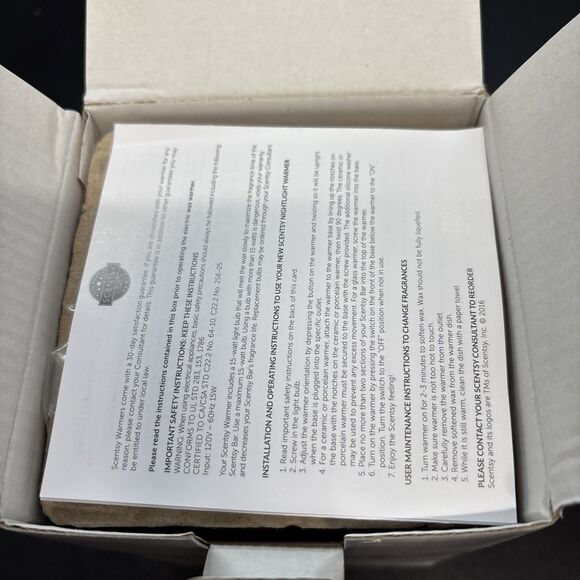 Scentsy Mini Warmer YUKON KING Wax Melt Plug In New Open Box - Picture 4 of 7